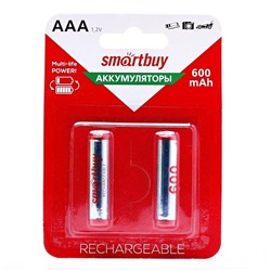 Аккумулятор AAA Smart Buy Ni-MH (600 mAh) (2-BL) (24/240)