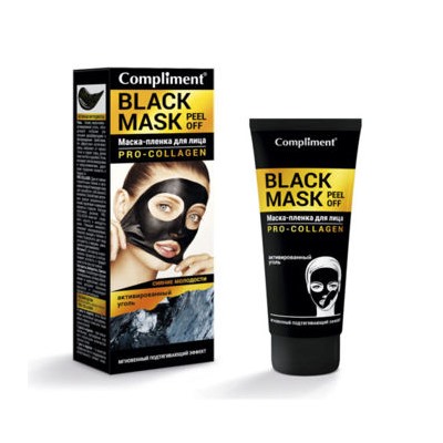 Compliment Black Mask Маска-пленка для лица Pro-collagen 80 мл
