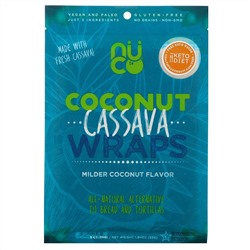 NUCO, Coconut Cassava Wraps, Milder Coconut, 5 Count, 1.94 oz (55 g)