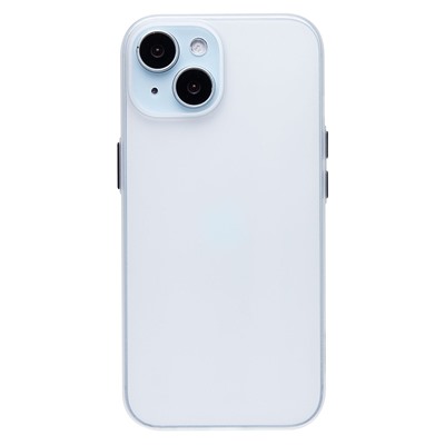 Чехол-накладка - PC091 для "Apple iPhone 15" (matte transparent/white) (232316)