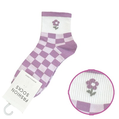 Хлопковые носки FASHION SOCKS (сиреневые)