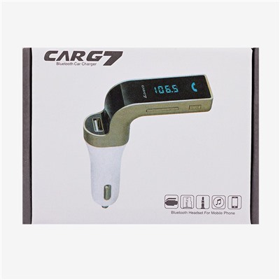 Автомобильный FM-трансмиттер Bethco CarG7  USB, mini jack 3,5 мм (black)