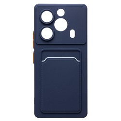 Чехол-накладка - SC337 с картхолдером для "Tecno Pova 6 Pro 5G" (dark blue) (229159)