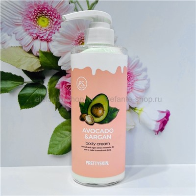 Крем для тела Pretty Skin Avocado & Argan Body Cream 500ml (125)