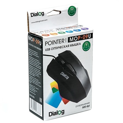 Мышь оптическая Dialog Pointer MOP-09U (black)