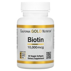 CGN, биотин, 10 000 мкг, 90 вегетарианских капсул