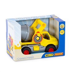 320850 Wader "КонсТрак", автомобиль-бетоновоз (жёлтый) (в коробке)