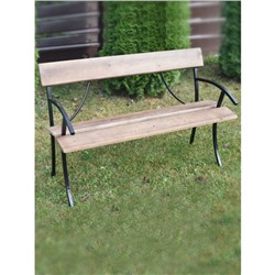Садовая скамейка со спинкой "Эконом" для дачи, деревянная, 1.2х0.74х0.5 м, нагрузка до 150кг