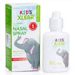 Xlear, Kid's Xlear, солевой назальный спрей, 22 мл