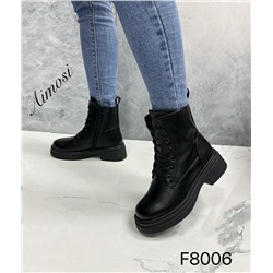 Женские ботинки ЗИМА F8006 черные