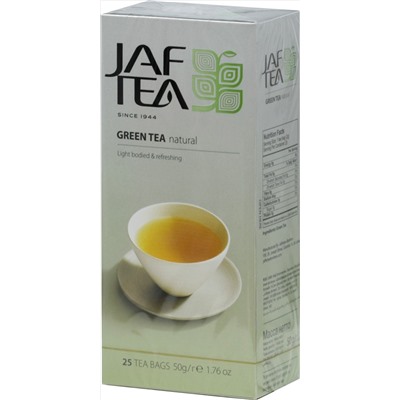 JAF TEA. Зеленый чай карт.пачка, 25 пак.