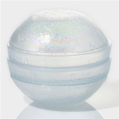 Набор стеклянных тарелок «Космос», 4 предмета: 2 тарелки 18,5×5,5 см, 2 тарелки 19,8×3,5 см, цвет перламутровый