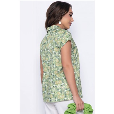 Блуза Мелита (зеленая) Б10801