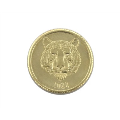 Монетка на удачу с Тигром S1000