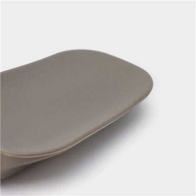 Лопатка Доляна «Стоун», силикон, 30×6,5 см, цвет серый