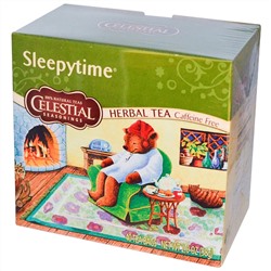Celestial Seasonings, Травяной чай, Без кофеина, Sleepytime, 40 чайных пакетиков, 2,0 (58 г)