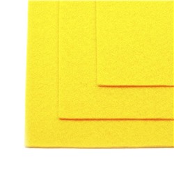 Фетр листовой жест. FLT-H1 1мм 20*30см 10шт 643 желтый IDEAL