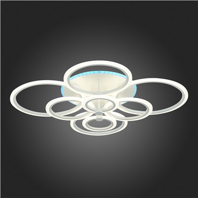SLE500552-08RGB Светильник потолочный Белый/Белый LED 1*212W RGB 15W 3000-6000K