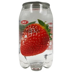 Газированный напиток со вкусом клубники Sparkling OKF, Корея, 350 мл