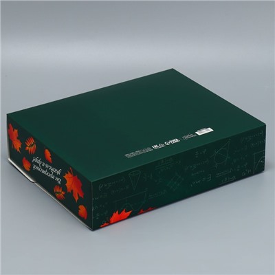 Коробка подарочная, упаковка, «Классному учителю», 31 х 24.5 х 8 см
