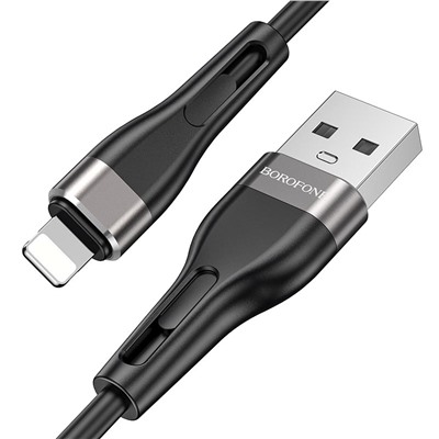 Кабель USB - Apple lightning Borofone BX46  100см 2,4A  (black)