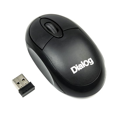 Мышь оптическая беспроводная Dialog Comfort MROC-10U RF (black)