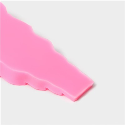 Молд «Полусферы», силикон, 14×7×2 см, 12 ячеек, цвет розовый
