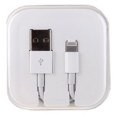 Кабель USB - Apple lightning - Apple iPhone 5  100см 1,5A  (white)