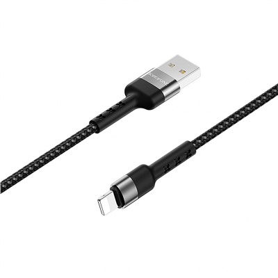 Кабель USB - Apple lightning Borofone BX34 Advantage  100см 2,4A  (black)