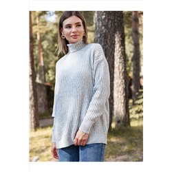 Свободный свитер тонкой вязки из теплой пряжи с шерстью ВИЛАТТЕ #1027704