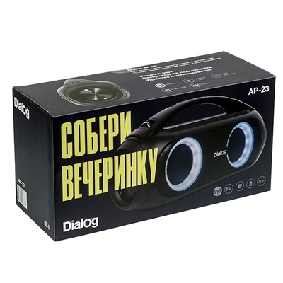 Портативная акустика Dialog Progressive AP-23 (black)