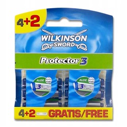 Кассеты для бритвы Schick (Wilkinson Sword) Protector-3 (6шт)