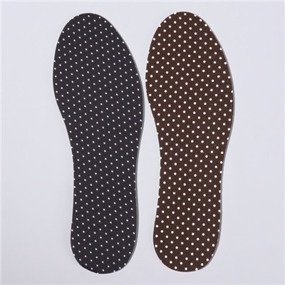 Стельки для обуви, универсальные, р-р RU до 34,5 (р-р Пр-ля до 36), 23 см, пара, цвет чёрный