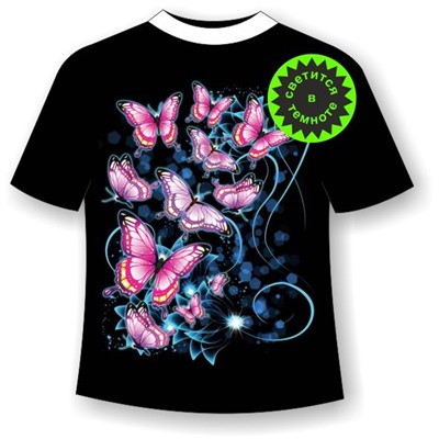 Подростковая футболка с бабочкой 1101