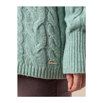 Удлиненный свитер тонкой вязки с шерстью ВИЛАТТЕ #1027699