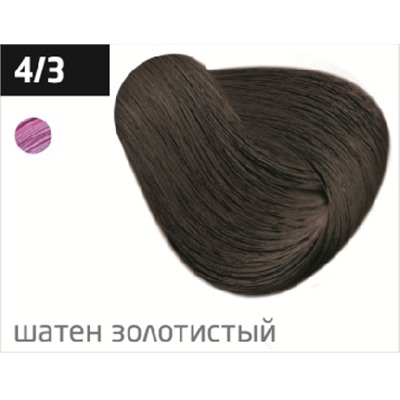 OLLIN COLOR  4/3 шатен золотистый 60мл Перманентная крем-краска для волос