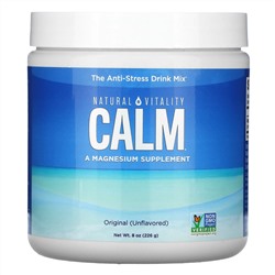 Natural Vitality, CALM, антистрессовая смесь для напитков, оригинальный (без ароматизаторов), 226 г (8 унций)