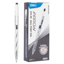 Ручка автоматическая шариковая Arrow EQ24-BK черная 0.7мм (1503194) Deli