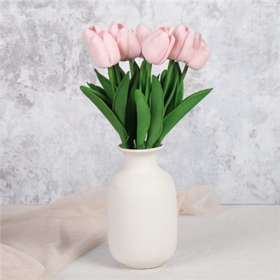Цветок искусственный Тюльпан 30 см латекс / XCH-04 /уп 10/200/2000/ нежно-розовый