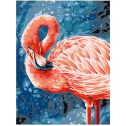 Картина по номерам 30х40 см "Изящный фламинго" живопись с красками и кистью PNB/PM-121 ФРЕЯ