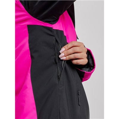 Горнолыжная куртка женская зимняя розового цвета 2306R