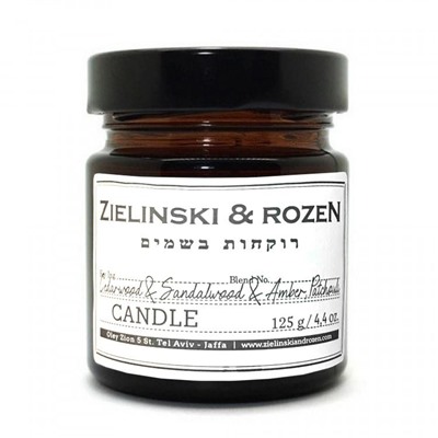 Ароматическая свеча Zielinski & Rozen Cedarwood & Sandalwood & Amber, Patchouli