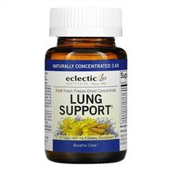 Eclectic Institute, Укрепление здоровья легких, 400 мг, 45 растительных капсул