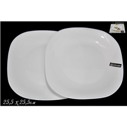 Набор тарелок Lenardi White, размер 25.5×25.2 см, 2 шт