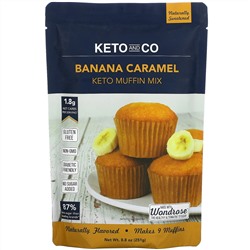 Keto and Co, Banana Caramel, Keto Muffin Mix,  8.8 oz (251 g)