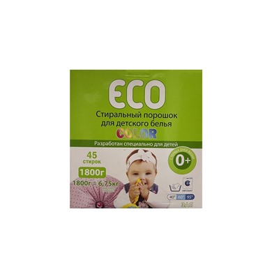 Eco стиральный порошок для детского белья color 1800г