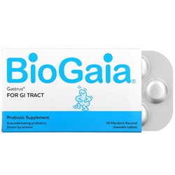 BioGaia, Gastrus For GI Tract, Mandarin, 30 Chewable Tablets