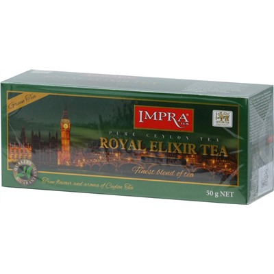 IMPRA. Royal Elixir. Зеленый чай карт.пачка, 25 пак.