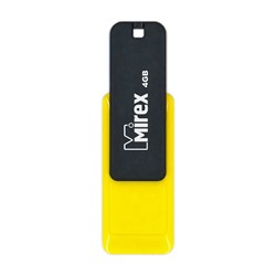 Флэш накопитель USB 4 Гб Mirex CITY (yellow/black)