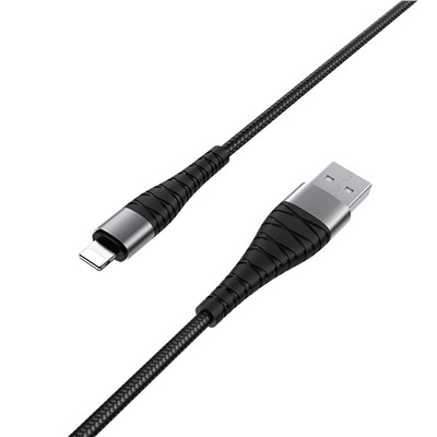 Кабель USB - Apple lightning Borofone BX32 Munificent (повр. уп)  25см 2,4A  (black)